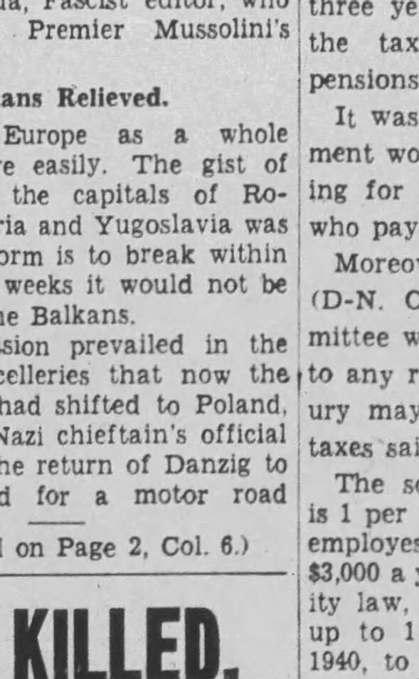 Clipping from The Montana Standard